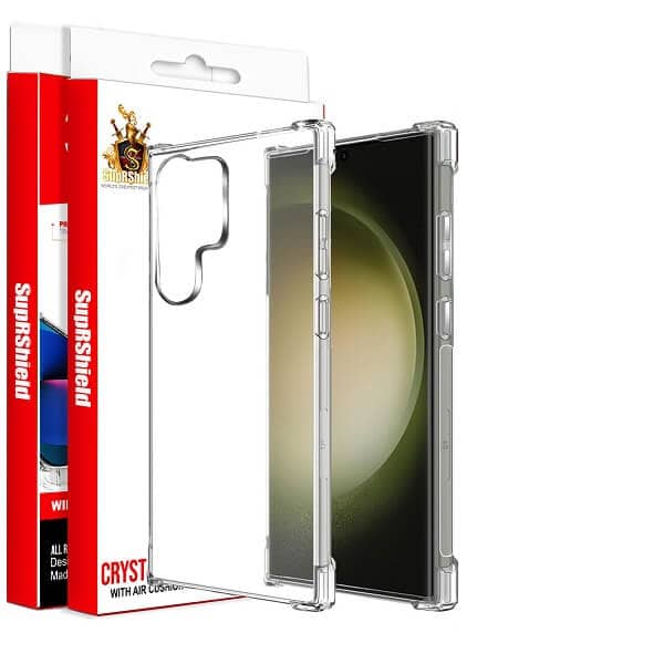 For Samsung Galaxy S23 Ultra SupRShield Clear Case Shockproof Tough Gel Clear Transparent Air Cushion Cover For Samsung Galaxy S23 Ultra SupRShield Clear Case Shockproof Tough Gel Clear Transparent Air Cushion Cover